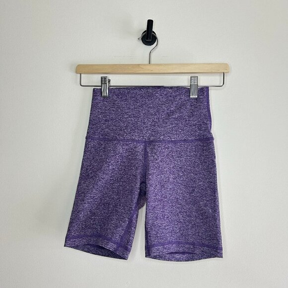 Aritzia TNA Action Cozy Fig Purple Biker Shorts sz XS - Picture 1 of 5